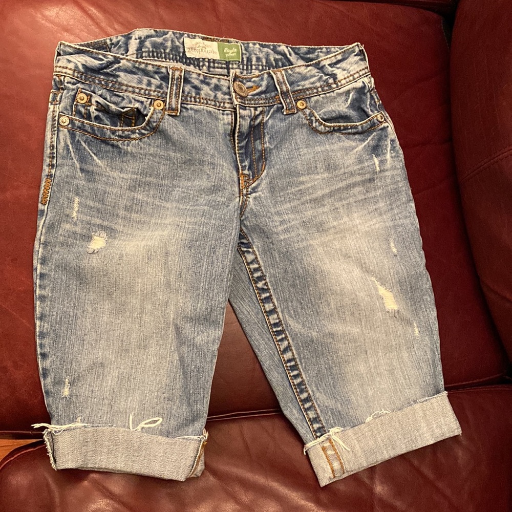 Aéropostale Bermuda Jean Shorts